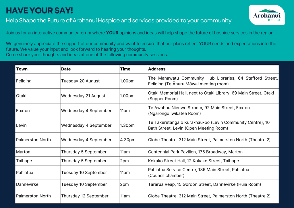 Community timetable